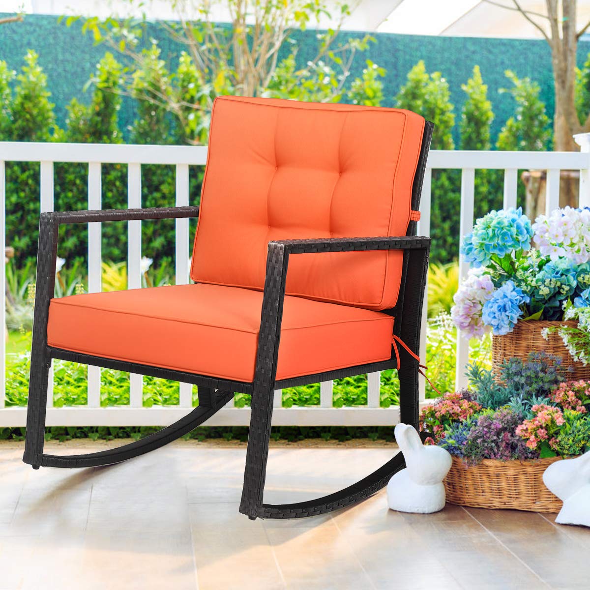 Outdoor Furniture Rocking Chair - Wicker Rocking Chair, Outdoor Rattan Rocker