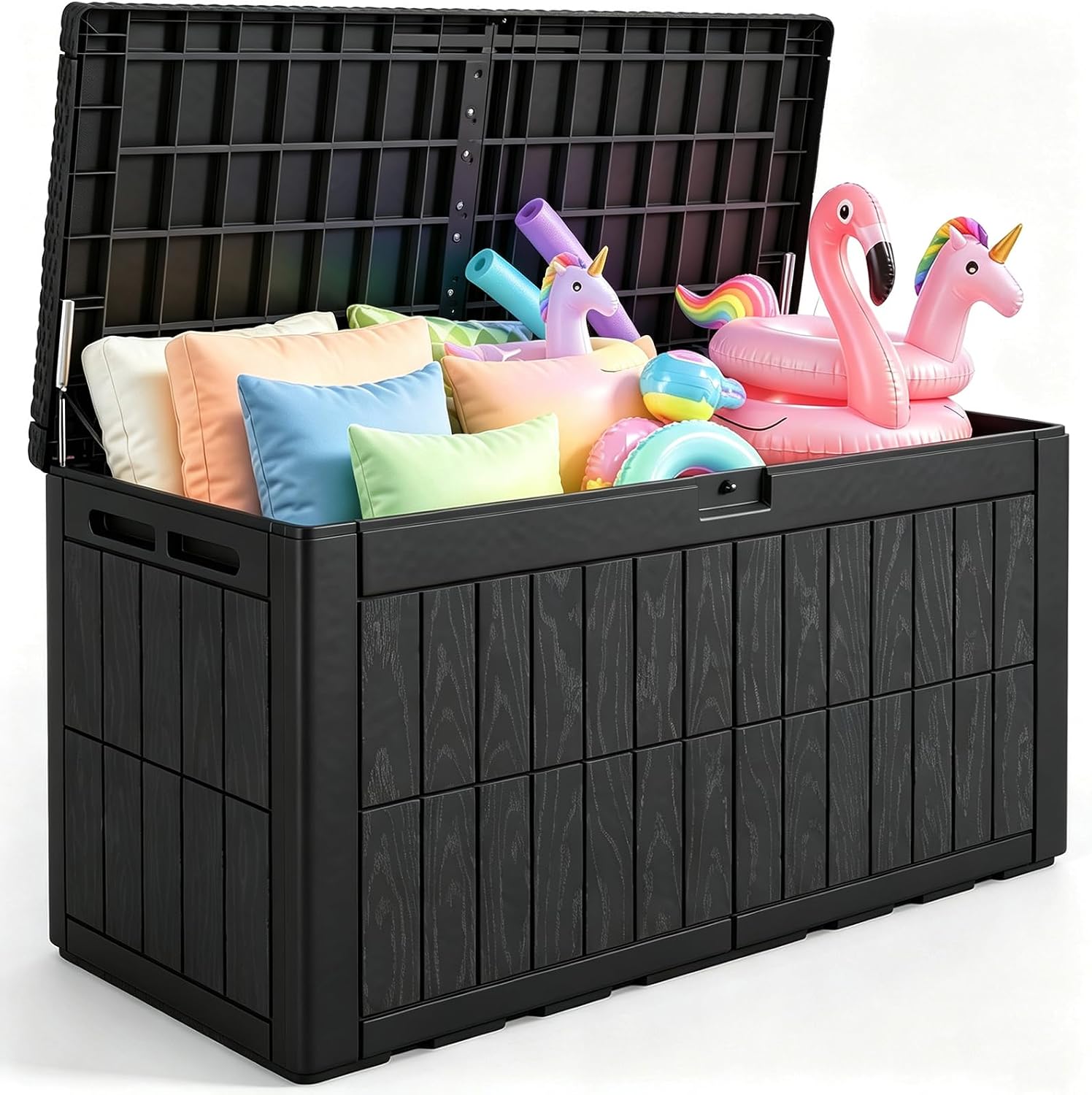 Outdoor Furniture Bench - 120 Gallon Large Outdoor Storage Box