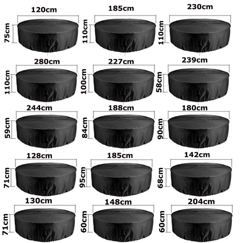 Outdoor Furniture Deals - Large Round Waterproof Furniture Cover, Outdoor
