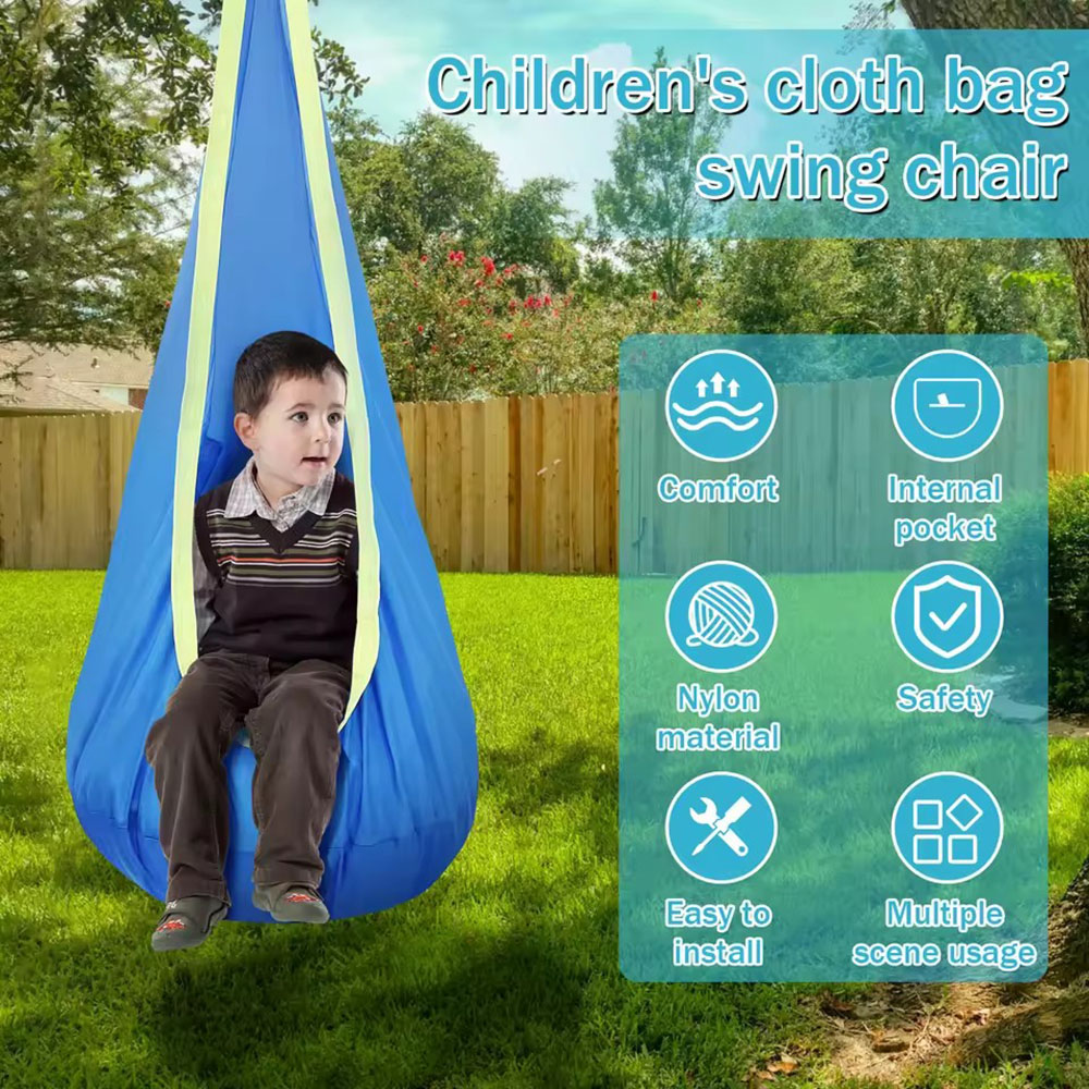 Kids Pod Swing Seat Nylon Hang - Outdoor Furniture Rocking Chair review and price