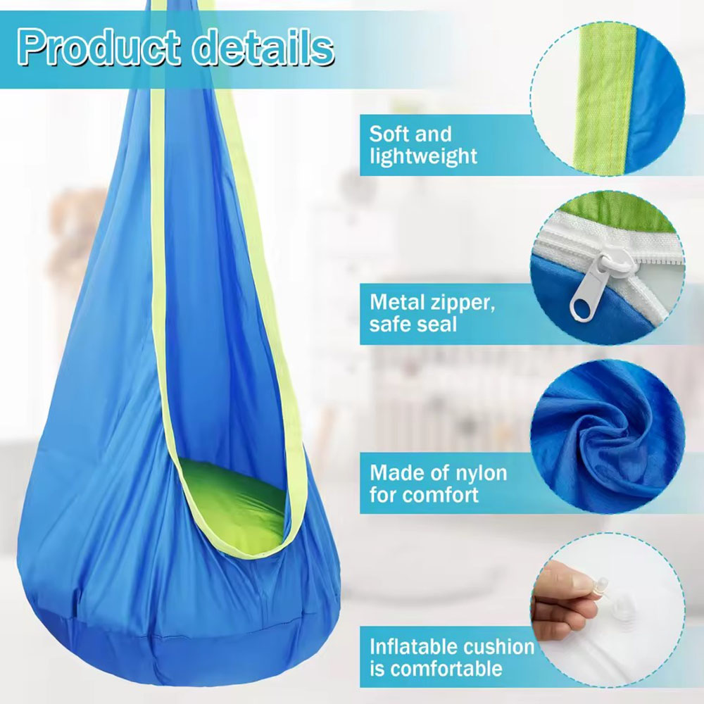 Kids Pod Swing Seat Nylon Hang - Outdoor Furniture Rocking Chair review and price