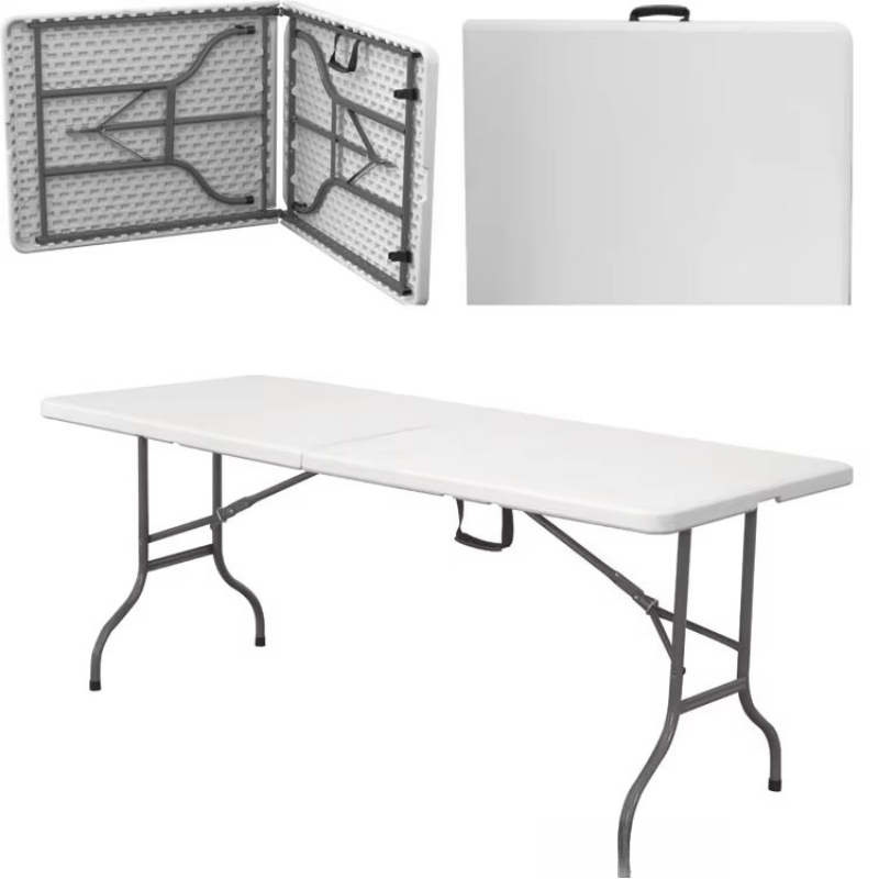 6 feet solid steel frame table - Outdoor Furniture Rental For Party review and price