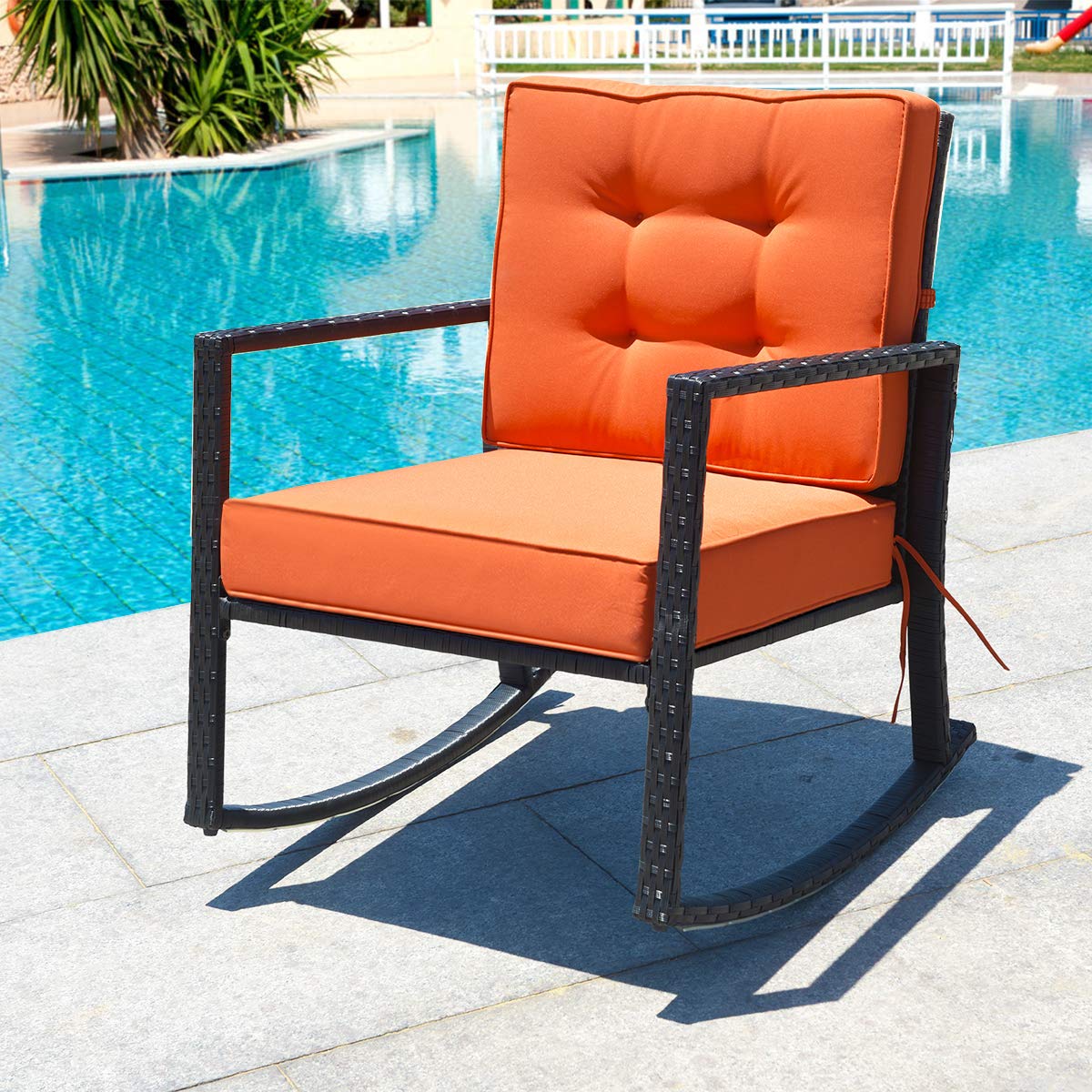 Wicker Rocking Chair, Outdoor  - Outdoor Furniture Rocking Chair review and price