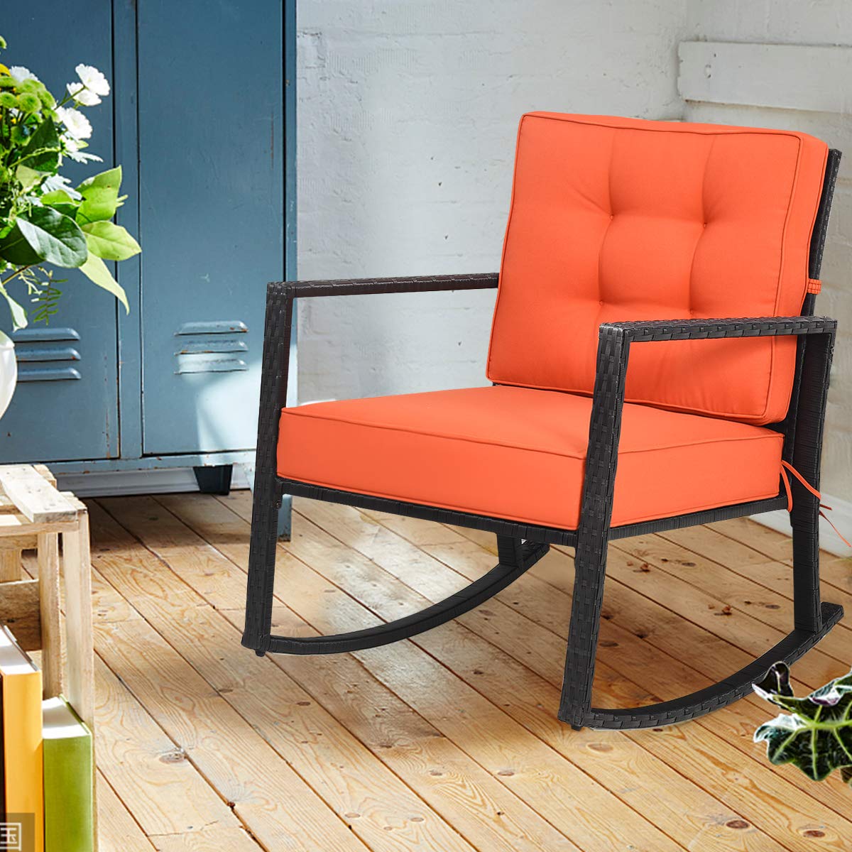 Wicker Rocking Chair, Outdoor  - Outdoor Furniture Rocking Chair review and price