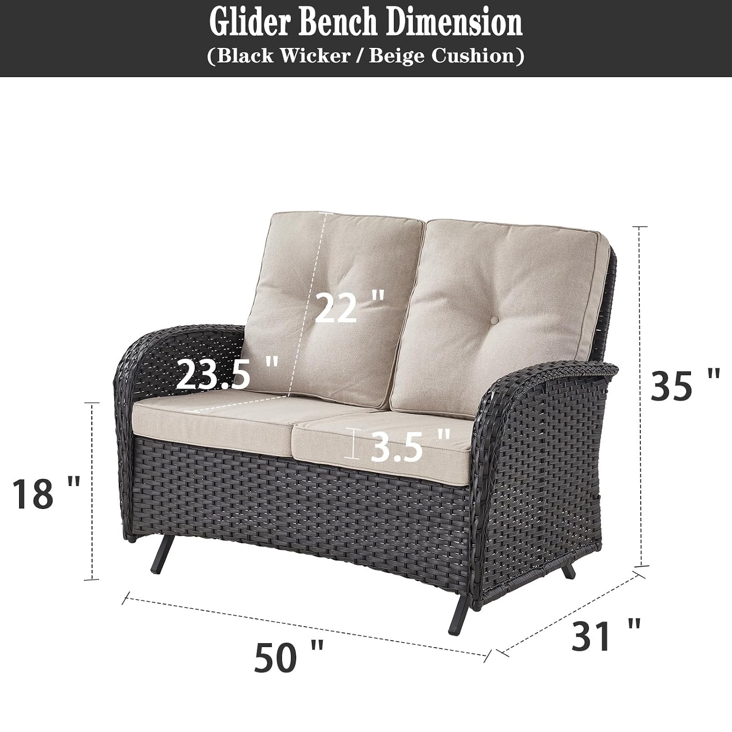 Outdoor Glider Bench Patio Lov - Outdoor Furniture Bench review and price