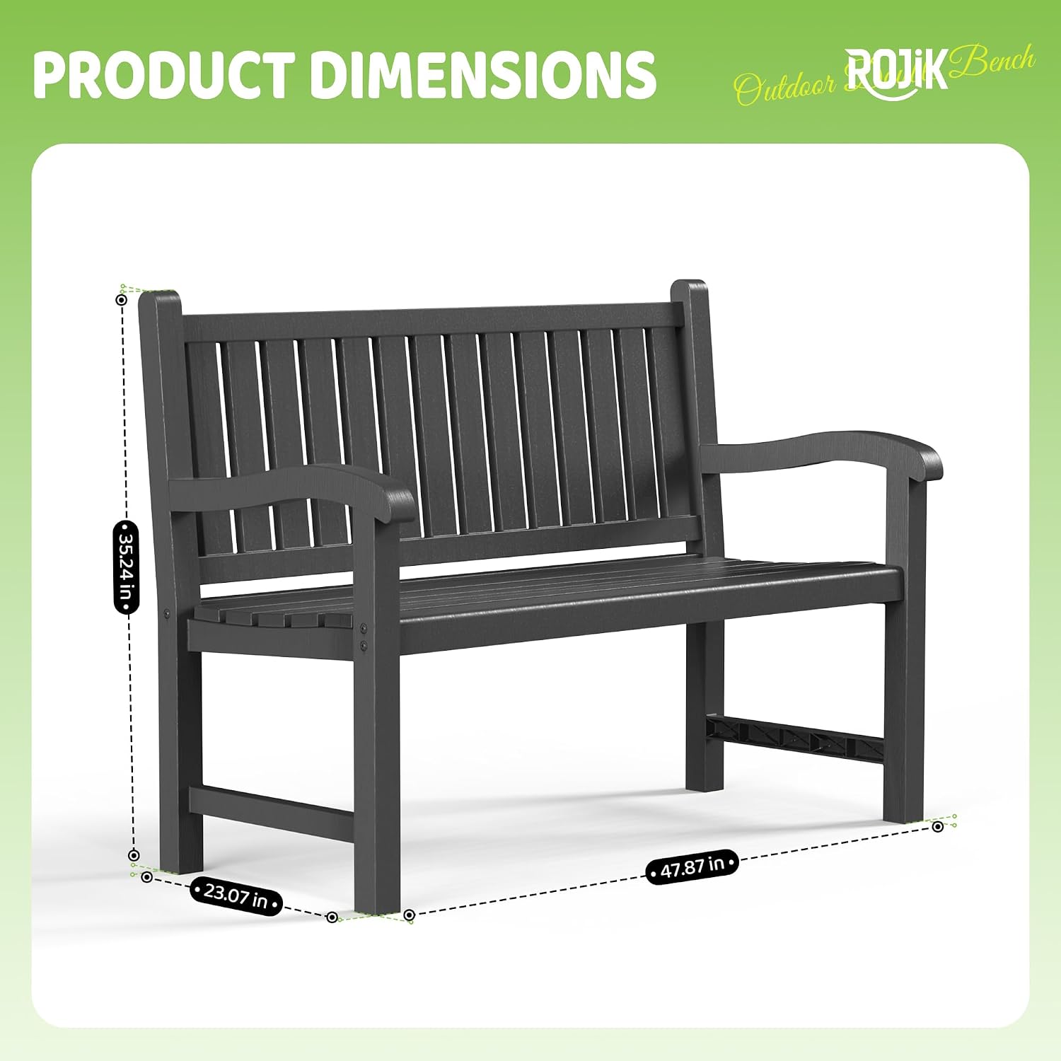Outdoor Bench 2-Person Resin P - Outdoor Furniture Bench review and price