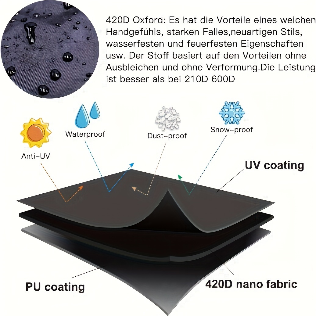 Black Outdoor Furniture Cover, - Outdoor Furniture Fabric review and price