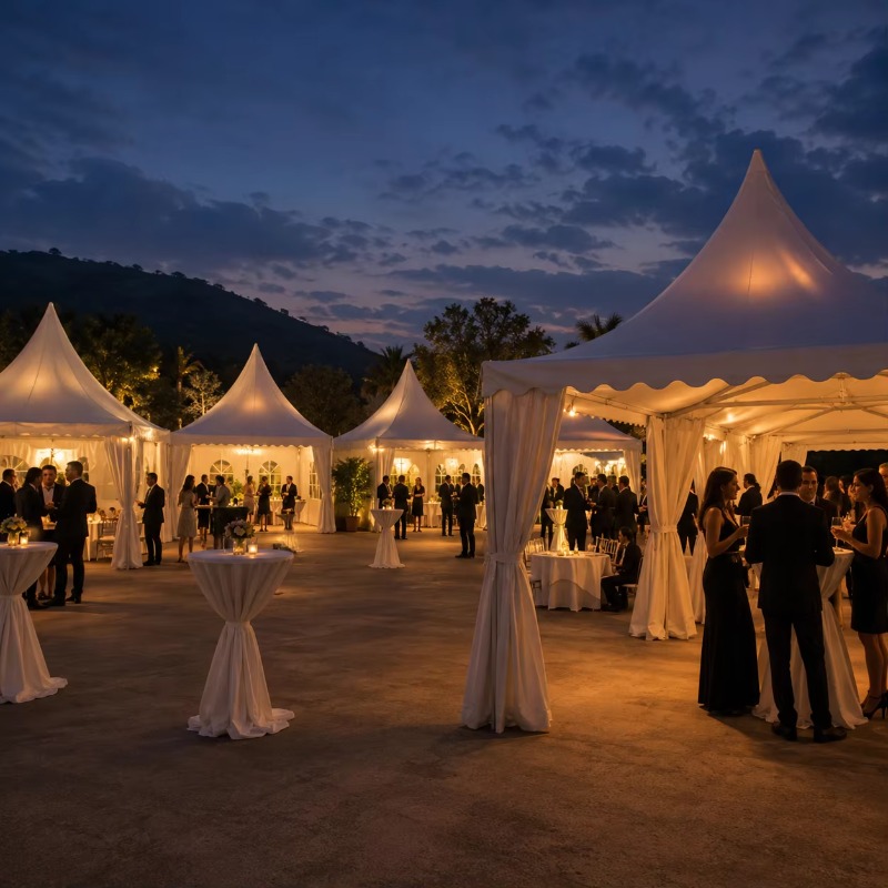 Customizable White Pagoda Tent - Outdoor Furniture Fabric review and price