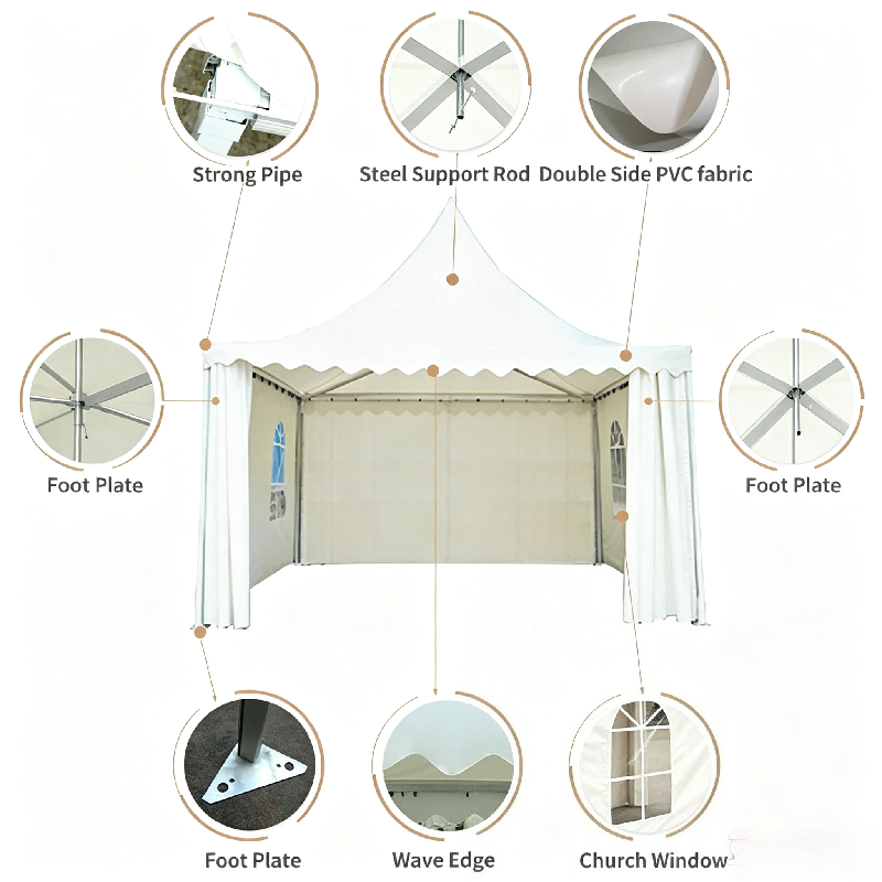 Customizable White Pagoda Tent - Outdoor Furniture Fabric review and price